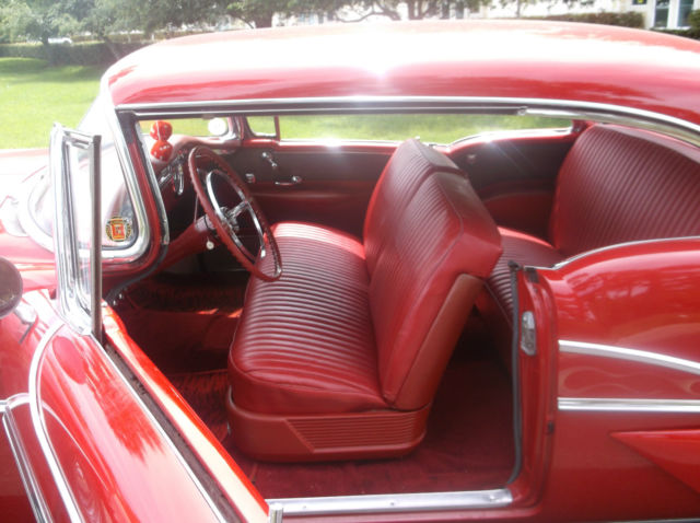 1955 Red Oldsmobile Ninety-Eight Coupe