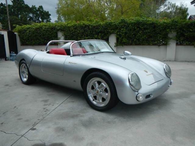 1955 silver Porsche 550 Spyder