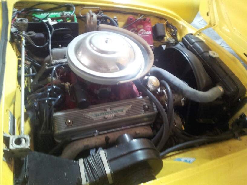 1955 Yellow Ford Thunderbird Convertible