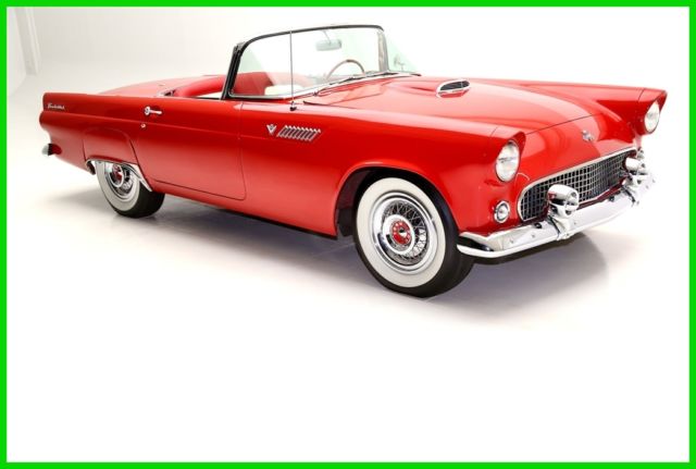 1955 Red Ford Thunderbird Convertible