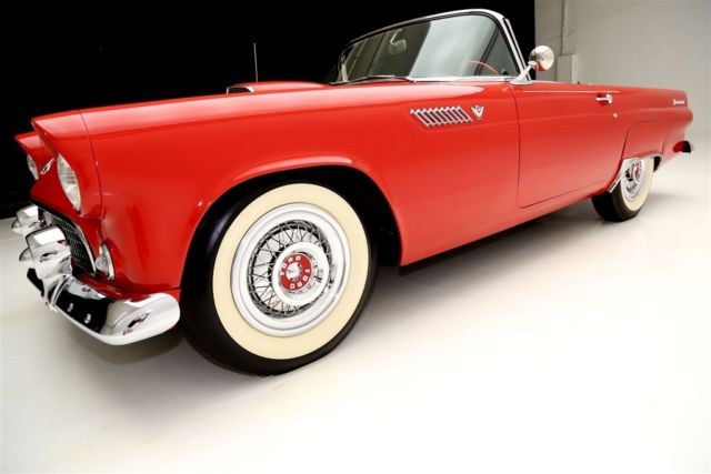 1955 Red Ford Thunderbird Convertible