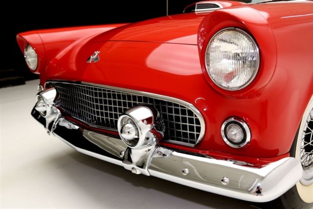 1955 Red Ford Thunderbird Convertible