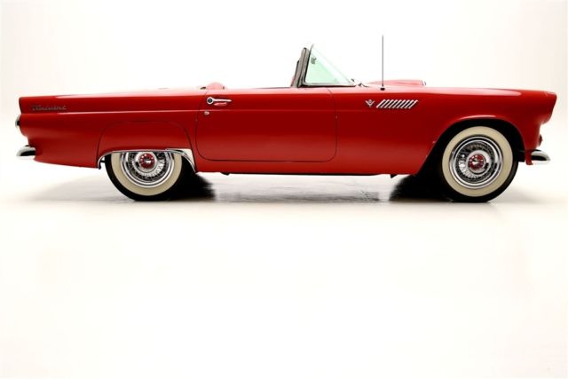 1955 Red Ford Thunderbird Convertible