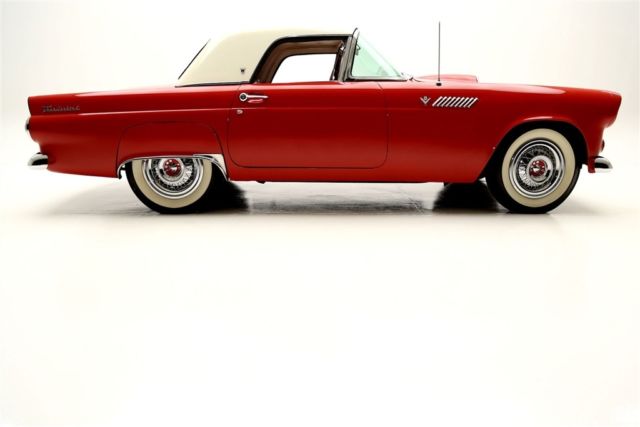 1955 Red Ford Thunderbird Convertible