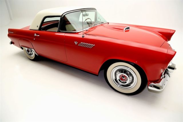 1955 Red Ford Thunderbird Convertible