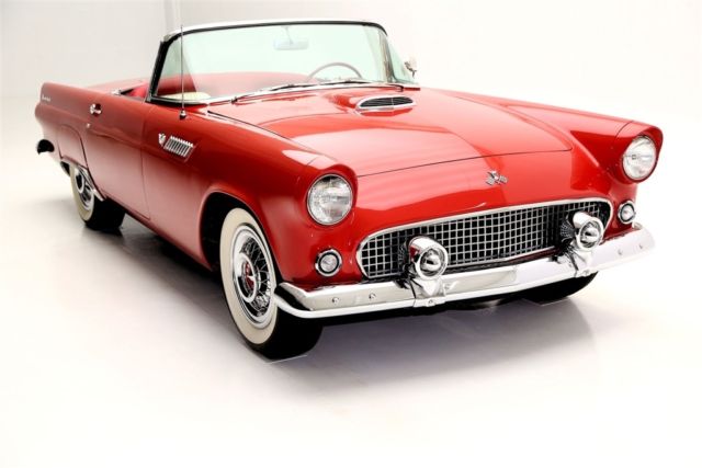 1955 Red Ford Thunderbird Convertible