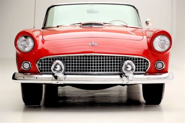 1955 Red Ford Thunderbird Convertible