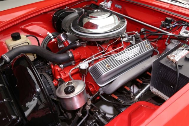 1955 Red Ford Thunderbird Convertible