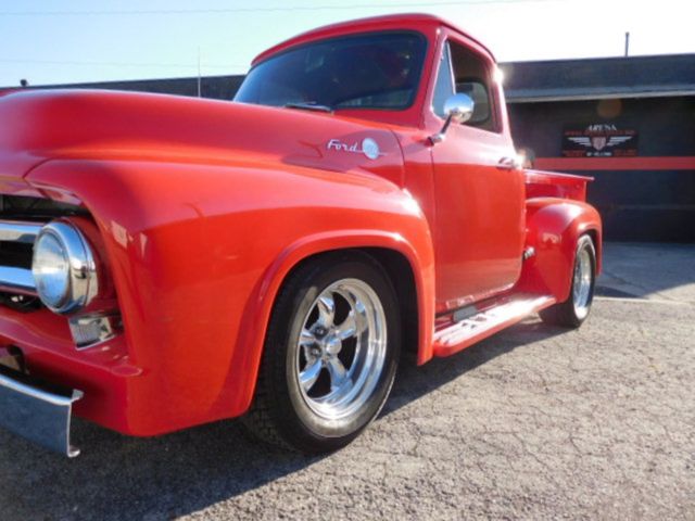 1955 Red Ford F-100 Pickup Truck