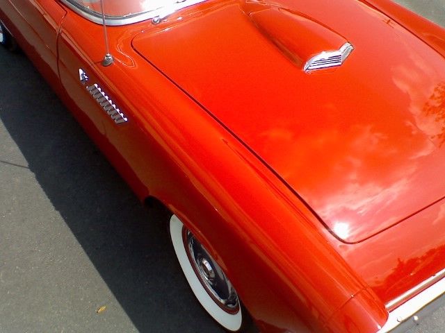 1955 Red Ford Thunderbird Convertible