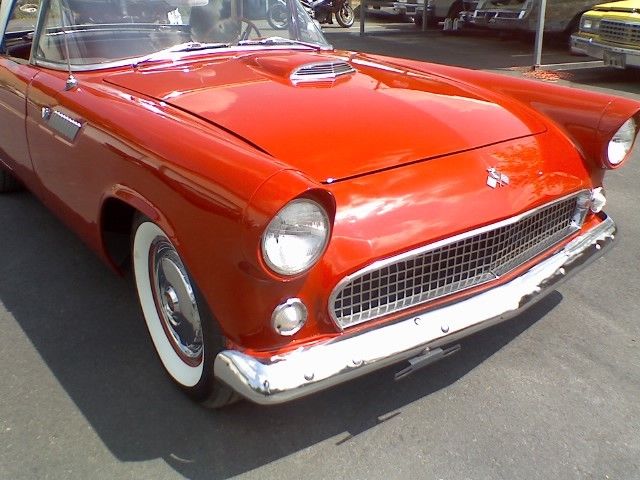 1955 Red Ford Thunderbird Convertible