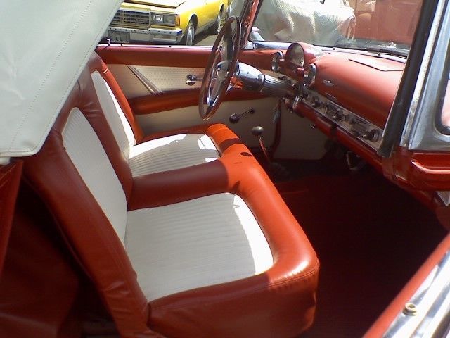 1955 Red Ford Thunderbird Convertible