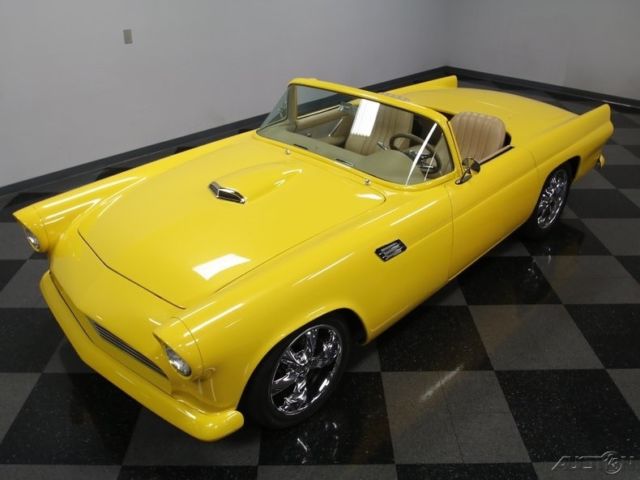 1955 Yellow Ford Thunderbird