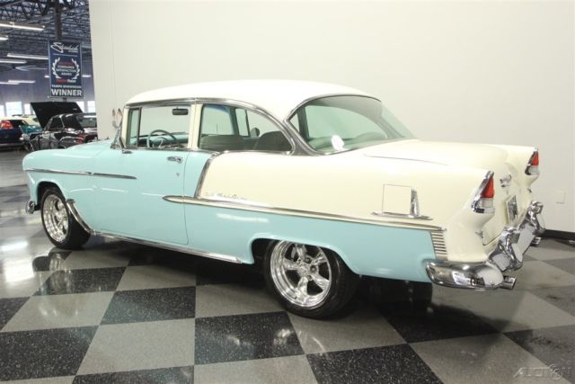 1955 Blue Chevrolet Bel Air/150/210