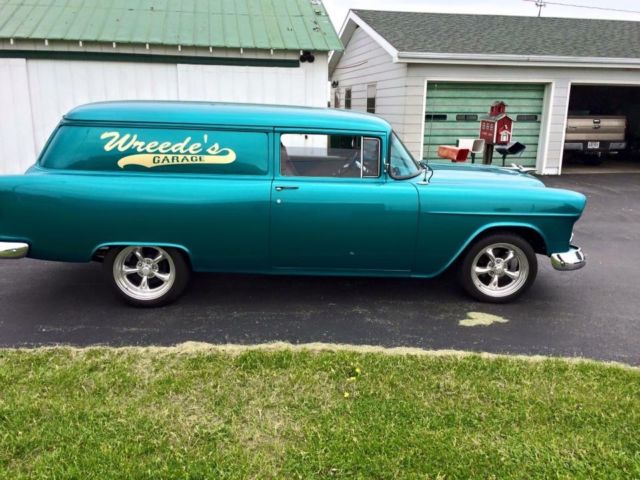 1955 Red Chevrolet Sedan Delivery Wagon