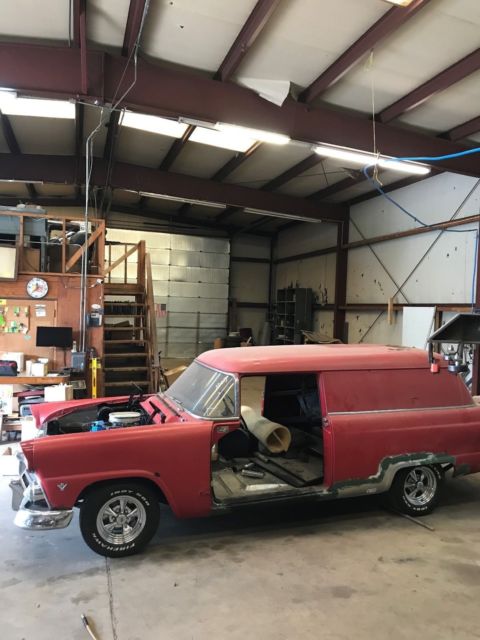 1955 Red Ford Sedan Delivery Sedan Delivery