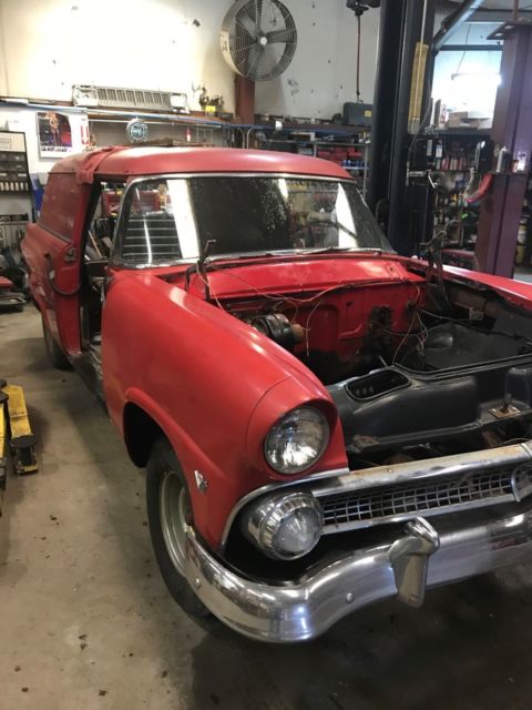 1955 Red Ford Sedan Delivery Sedan Delivery