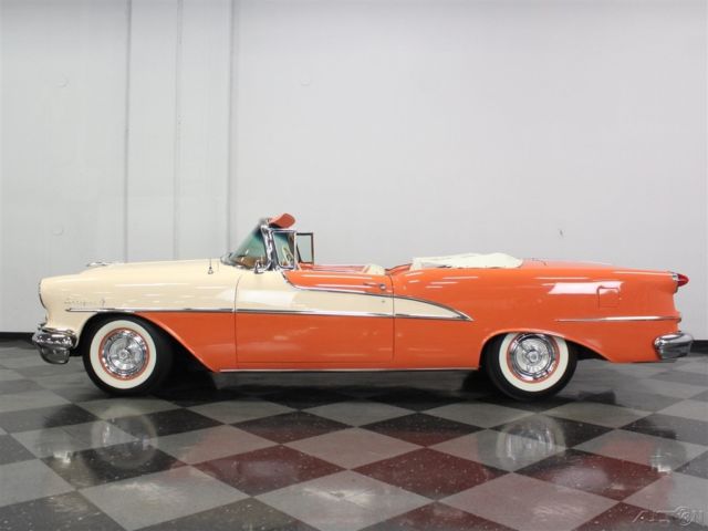 1955 Red Oldsmobile 98