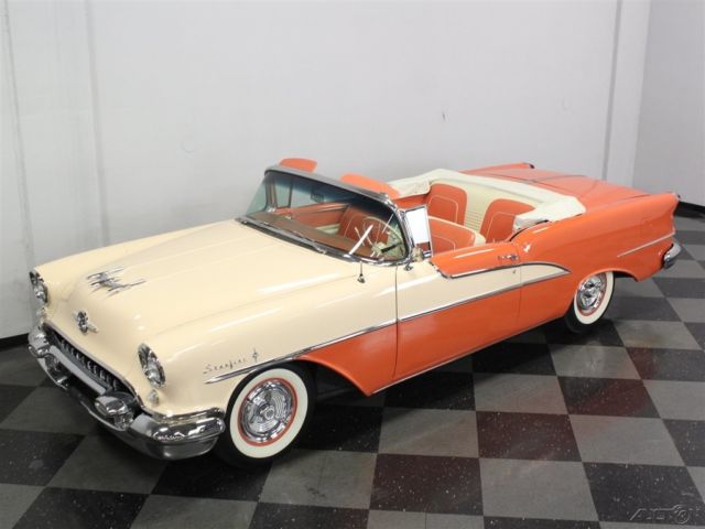 1955 Red Oldsmobile 98