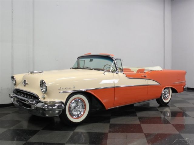1955 Red Oldsmobile 98