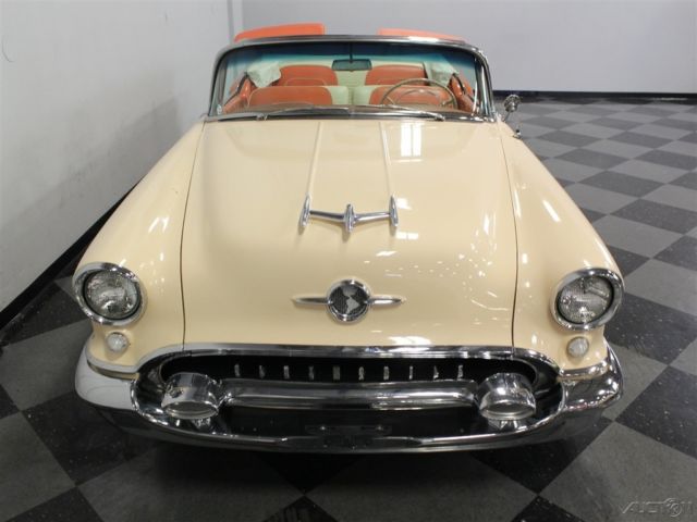 1955 Red Oldsmobile 98