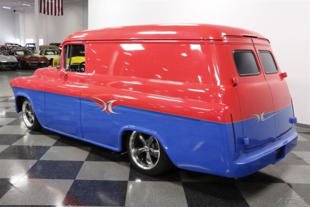 1955 Red Chevrolet Panel Delivery