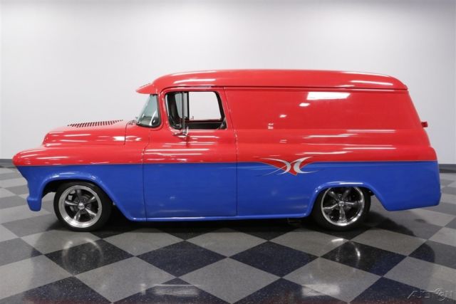 1955 Red Chevrolet Panel Delivery