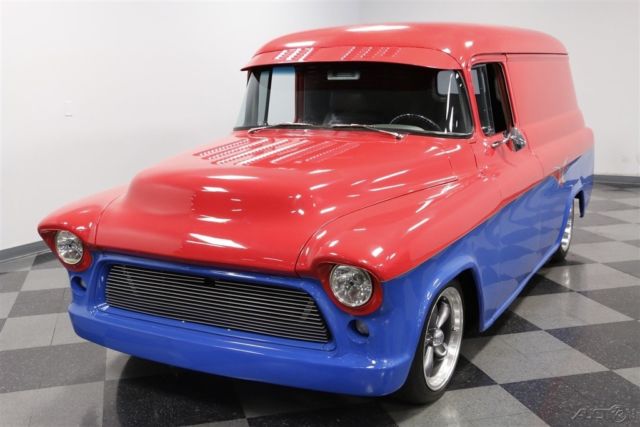 1955 Red Chevrolet Panel Delivery