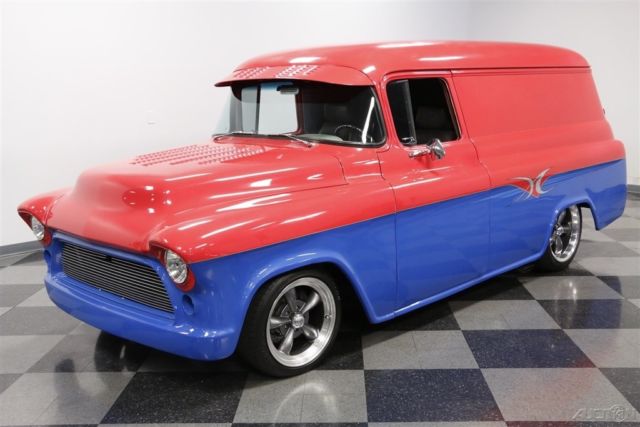 1955 Red Chevrolet Panel Delivery