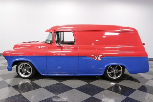 1955 Red Chevrolet Panel Delivery