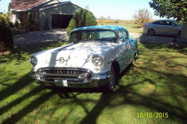 1955 Blue Oldsmobile Eighty-Eight Sedan