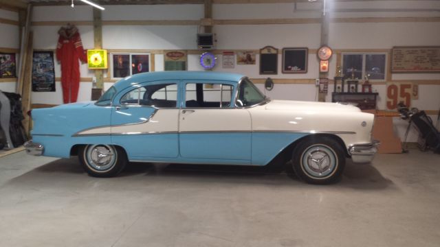 1955 Blue Oldsmobile Eighty-Eight Sedan