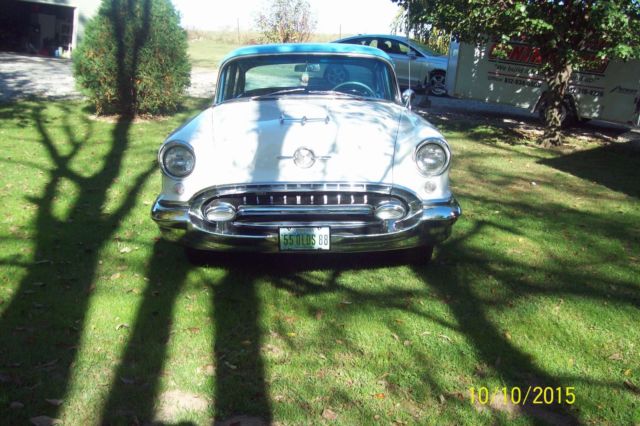 1955 Blue Oldsmobile Eighty-Eight Sedan