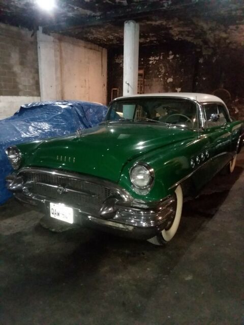 1955 Green Buick Roadmaster Coupe