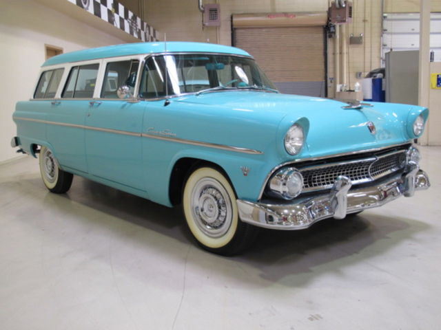 1955 Teal Ford Country Sedan