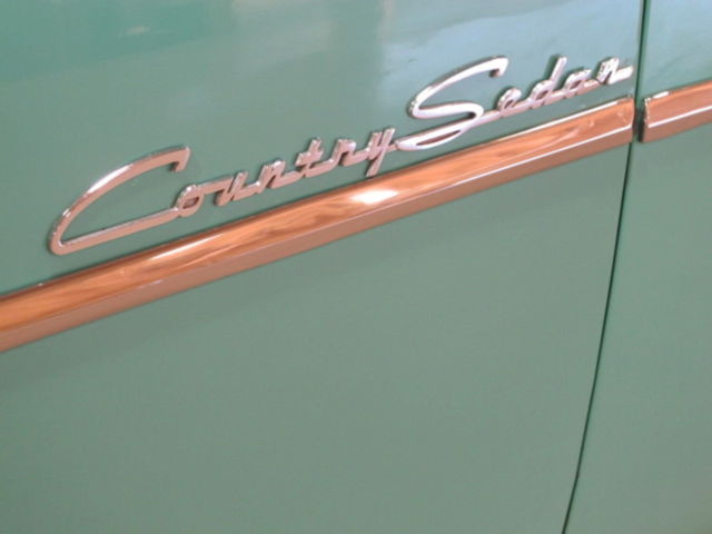 1955 Teal Ford Country Sedan