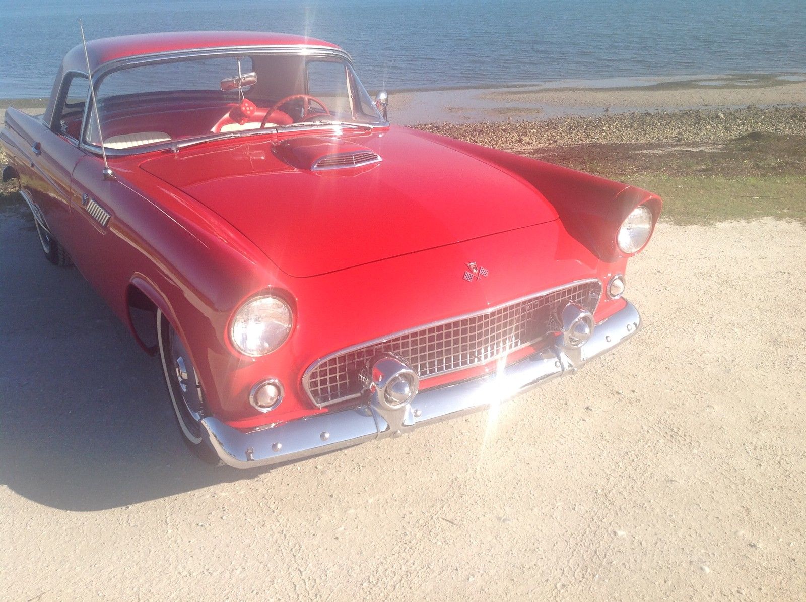 1955 Red Ford Thunderbird