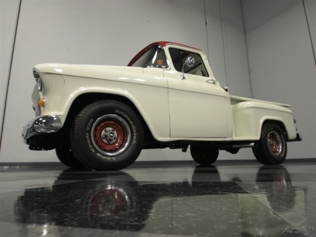 1955 White Chevrolet 3100