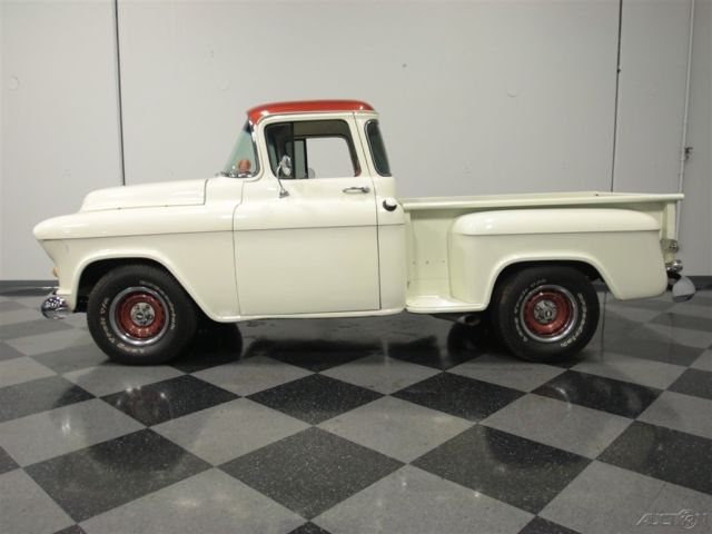 1955 White Chevrolet 3100