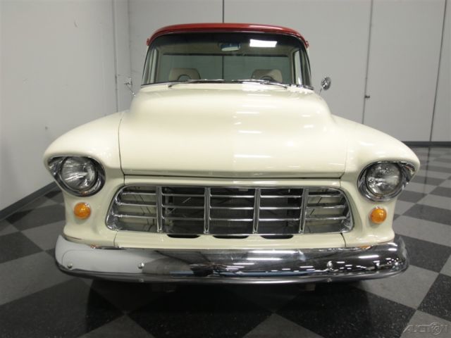 1955 White Chevrolet 3100