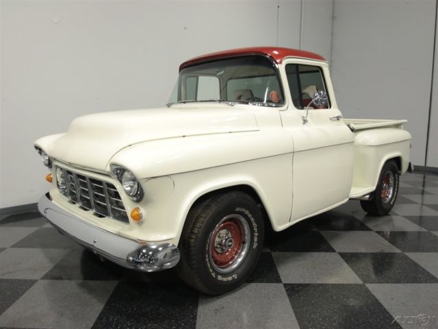 1955 White Chevrolet 3100