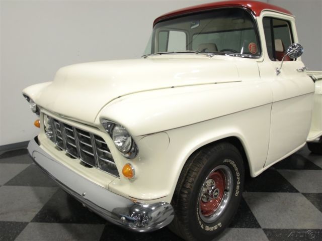 1955 White Chevrolet 3100