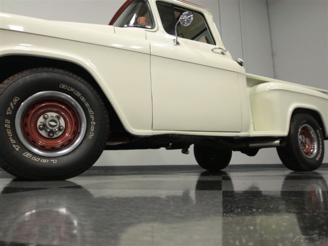 1955 White Chevrolet 3100