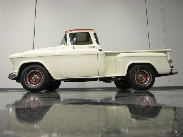 1955 White Chevrolet 3100