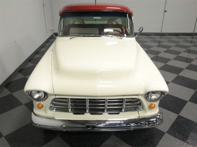 1955 White Chevrolet 3100