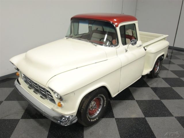 1955 White Chevrolet 3100