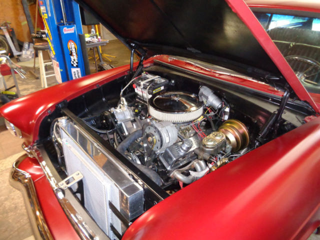1955 MAROON Chevrolet Bel Air/150/210 STATION WAGON