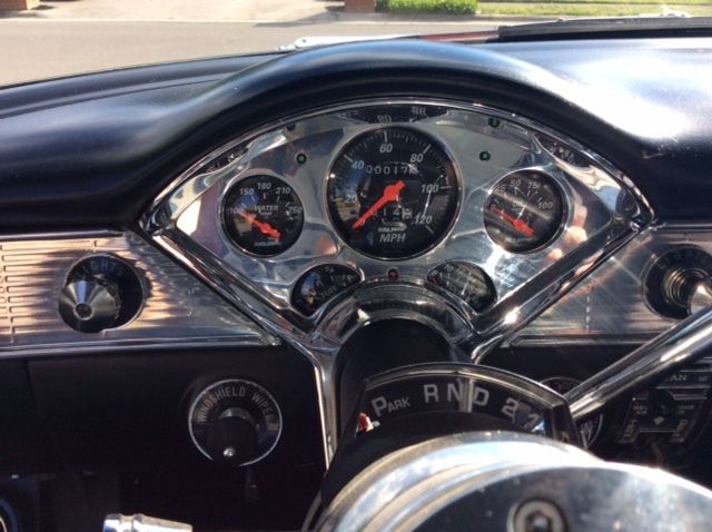 1955 MAROON Chevrolet Bel Air/150/210 STATION WAGON