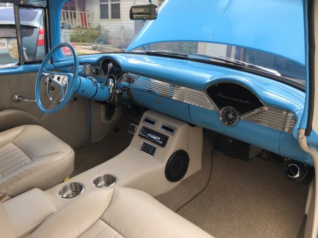 1955 Blue/Cream Chevrolet Bel Air/150/210 Hard Top