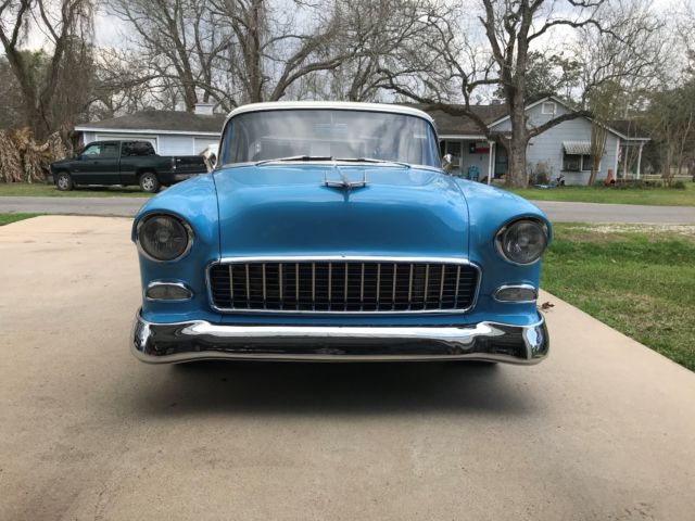 1955 Blue/Cream Chevrolet Bel Air/150/210 Hard Top